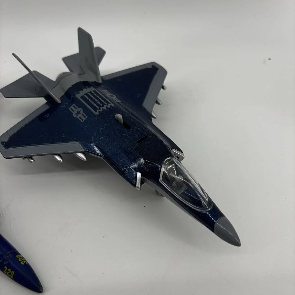 Vtg Mixed Brand Lot Of Diecast Toy Military Airplane Jets Airforce Planes